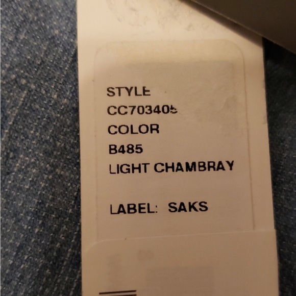 COPY- NWT Saks Fifth Avenue Exclusive Alice & Olivia Chambray Calla Top … - Picture 5 of 12